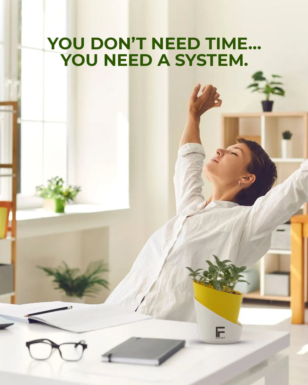 InterFresh plants in workspace